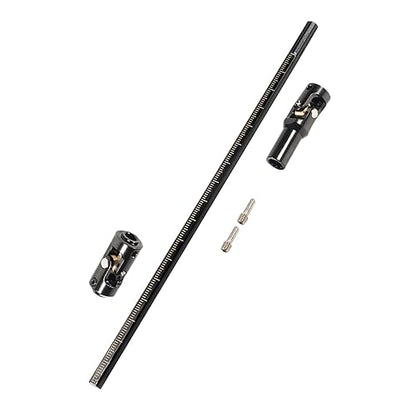 AMK 68-229mm Severable Ruled SCX10 Driveshaft Stainless Steel TRX4 Drive Shaft for 1/10 RC Crawler Sportys Scalers GSPEED Axial Capra UTB10 Pro Upgrades DIY LCG Rig (1Pcs Black) - color: 1pcs Black
