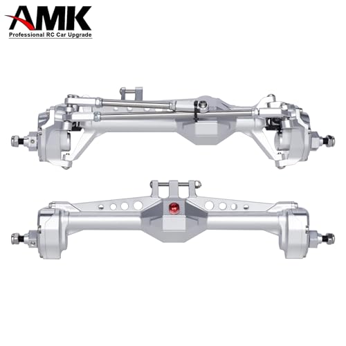 Vanquish F10 Portal Axles with CNC-Machined High-Strength Steel Gears, Aluminum CNC Vanquish F10 Axles for 1/10 RC Crawler Vanquish VS4-10 Axial SCX10 II Upgrades - color: Silvery