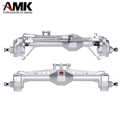 Vanquish F10 Portal Axles with CNC-Machined High-Strength Steel Gears, Aluminum CNC Vanquish F10 Axles for 1/10 RC Crawler Vanquish VS4-10 Axial SCX10 II Upgrades - color: Silvery