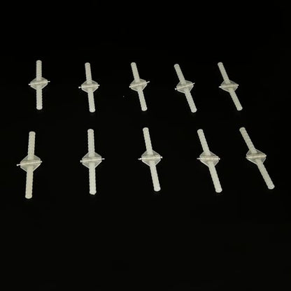 10PCS RC Airplane Plastic Needle Hinge Pin Hinge for RC Plane Helicopter Aircraft DIY Model Plane Fix Wing Parts Foam Model Plane Replacement (2.5x43mm) - style: 2.5x43mm