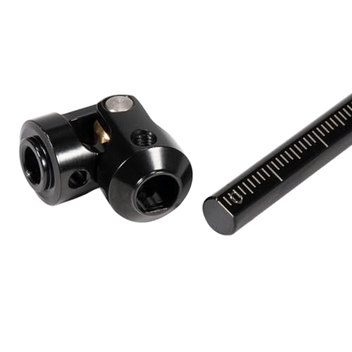 SCX10 Drive Shaft 2PCS SCX10 Driveshaft Stainless Steel Rear Front Driver Shaft 68-229mm Cut to Length for 1/10 RC Crawler LCG Rig Sportsy Scalers GSPEED Capra SCX10 Pro Element DIY SCX10 (Black) - color: Black
