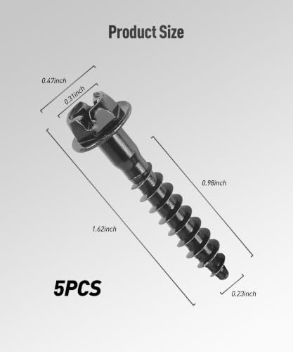 5PCS Air Filter Box Screws,Car Accessories Rust and Moisture Resistant Fastener Repair Accessories Retaining Bolts,Automotive Replacement Fastener Repair Parts,Used to Fix the Air Filter box
