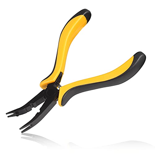 SPEEDWOX Curved Ball Link Pliers RC Tool Curved Tip Bent Head | Ball Joint Pliers, For RC Vehicles Airplane Car, Repair Tool RC Car Plane Tool R/C Pliers Black & Yellow