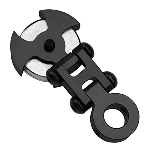 ShareGoo 4Pack Metal Magnetic Stealth Invisible Body Post Mount Upgrade Parts Compatible with Axial SCX10 HSP Redcat D90 1/10 RC Crawler Drift Car Truck (Black) - color: Black