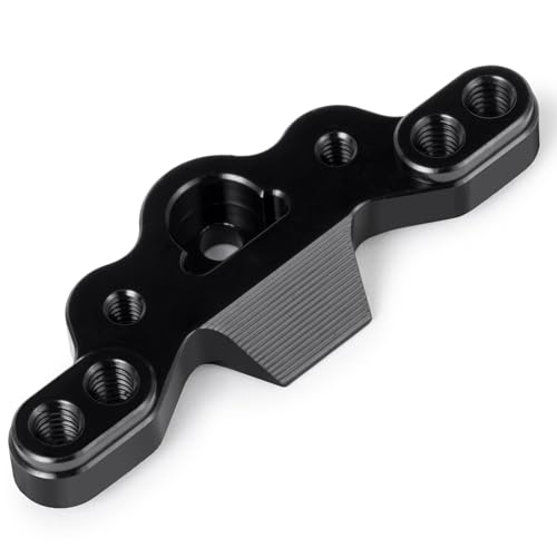 RC Car Aluminum Front Camber Block for 1/16 Losi Mini-B 1/18 Mini-T | CNC Machined Front Upper Arm Tie Rod Mount Black RC Car Buggy Upgrades Parts Accessories