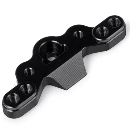 RC Car Aluminum Front Camber Block for 1/16 Losi Mini-B 1/18 Mini-T | CNC Machined Front Upper Arm Tie Rod Mount Black RC Car Buggy Upgrades Parts Accessories