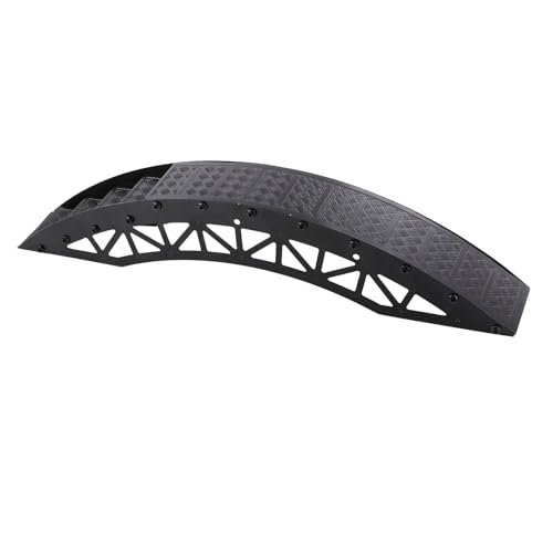 RC Crawler Bridge Obstacle, Stainless Steel DIY Assembly Ramp for 1/12 1/18 1/24 RC Crawler Course Accessories (Black Step Bridge) - style: Black Step Bridge