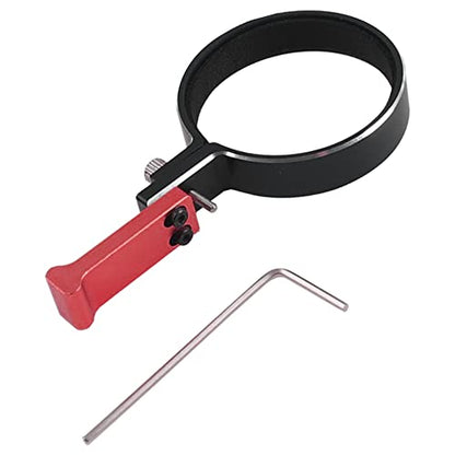 RC Transmitter Steering Wheel Trigger One-Handed Control Adapter Compatible with Flysky gt5 Traxxas TQI Dumborc Remote Controller Transmitter 1.55"-1.65" Steering Wheel (Red) - color: Red