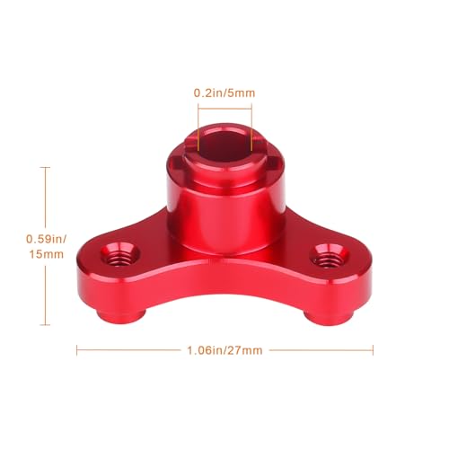 Metal Aluminum Alloy RC Slipper Clutch Eliminator for Traxxas 1/10 Stampede/Slash VXL/Rustler 2WD (Red) - color: Red