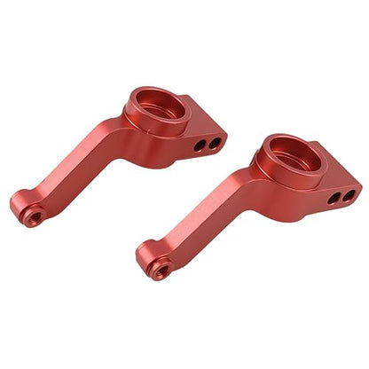 Aluminum Rear Axle Carriers for Slash Stampede Rustler 4X4 4WD (Red) | 1/10,Rear Knuckles,Stub Axle Hubs,1952,CNC Machined,Heavy Duty,High Strength,Precision Fit,Wear Resistant,RC Upgrade - color: Red