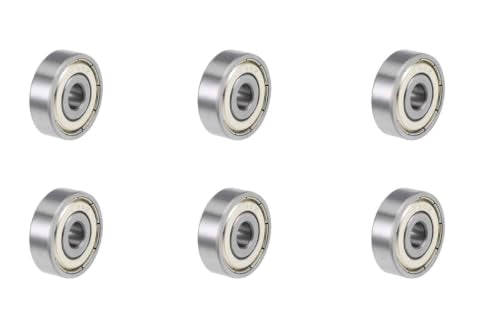 6-Pack 636-ZZ Double Rubber Sealed deep Groove Ball Bearings, 6MMx22MMx7MM, pre-Lubricated, Stable Performance, and Cost-Effective Ball Bearings - size: 636ZZ