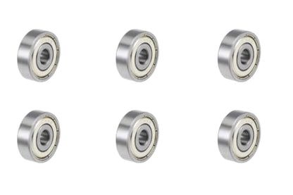 6-Pack 636-ZZ Double Rubber Sealed deep Groove Ball Bearings, 6MMx22MMx7MM, pre-Lubricated, Stable Performance, and Cost-Effective Ball Bearings - size: 636ZZ