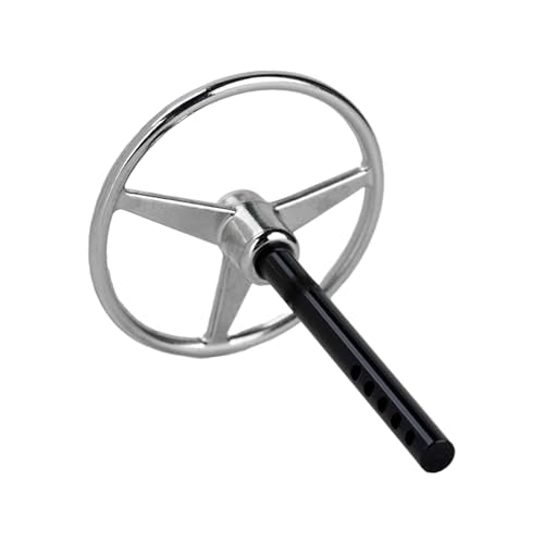 CNC Aluminum Universal RC Steering Wheel for 1/10 Scale RC Crawler Car Axial SCX10 TRX4 D90 D110 Interior Accessories (Silver) - color: Silver