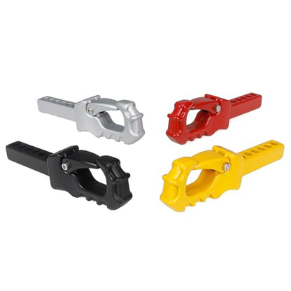 Metal RC Crawler Trailer Hook Tow Hitch for 1/10 RC Crawler Traxxas TRX4 Axial SCX10 Rear Bumper Parts (Yellow) - color: Yellow