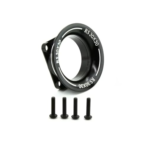 RC Car Accessories for Sakura D3 D4 for HSP for HPI 540 550 3650 Motor/ESC Heatsink 1/10 1/8 30X30 Cooling Fan Cover Air Cooling Channel Parts Replacement(Black) - size: Black
