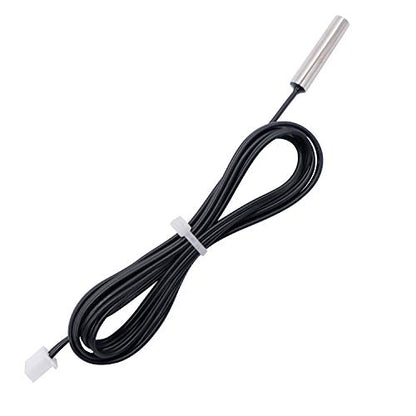 TWTADE 5 Pcs 1M 10K B3950 Thermistor Temperature Sensor,able to Support -25 to 125 Degree Celsius,Sensitive NTC Temperature Sensor Probeprobes has 5 * 25mm Stainless Steel housing NTC-1M-5P - size: 1M
