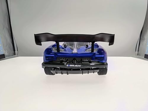 RC Drift Car, 1:16 RC Drifting Car Remote Control Car Rechargeable High Speed RC Cars Toys 4WD 2.4GHz Full Scale Blue RC Racing Cars with LED Lights Two Batteries for Boys and Adults - color: 2.blue