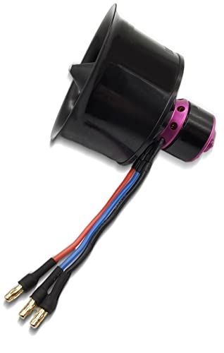 50mm EDF 4900KV 3S Maximum thrust770g,Brushless Motor, Applicable to RC Jet Aircraft - size: 50MM EDF, style: Motor Only