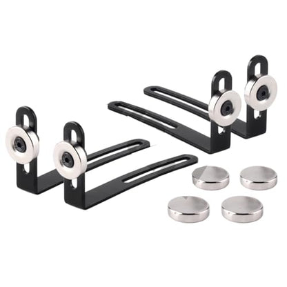 RC Crawlers Components For Axial 1:10 For SCX10 90046 D90 4PCS RC Car Shell Body Mount Metal L-Bracket With Magnet Modification RC Crawler Car Accessories