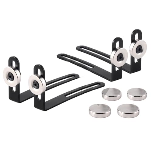 RC Crawlers Components For Axial 1:10 For SCX10 90046 D90 4PCS RC Car Shell Body Mount Metal L-Bracket With Magnet Modification RC Crawler Car Accessories