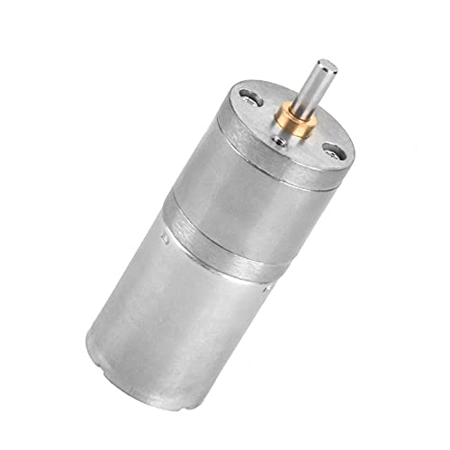12V Mini DC Motor, 10RPM Micro Electric Gear Motor Metal Reversible High Torque Speed Reduction Shaft 25mm for PCB DIY RC Car Robot Model Drive Electric Drill Gear Box(10RPM) - size: 10RPM