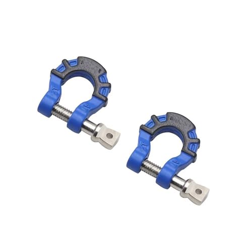 Compatible with Traxxas for Axial Scx10 for Yikong Metal Front Rear Bumper Trailer Hooks Hitch Rescue Tow Shackles 1/10 Rc Crawler Car RC Car Accessories(Blue) - color: Blue