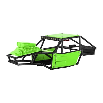 RC Upgrade Parts for TRX4M Upgrade 1/18 RC Crawler Rock Tarantula Nylon for Buggy Body Shell Chassis Kit(Unassembled Green) - size: Unassembled Green