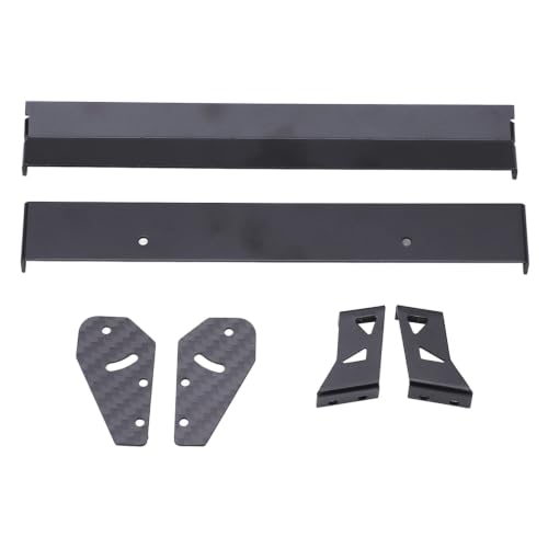 Aluminum Alloy Rear Wing Tail Spoiler for 1/10 RC On-Road Racing Drift Car, Aerodynamic Design, Adjustable Angle, Easy Installation, Durable Construction, Handling Improvement