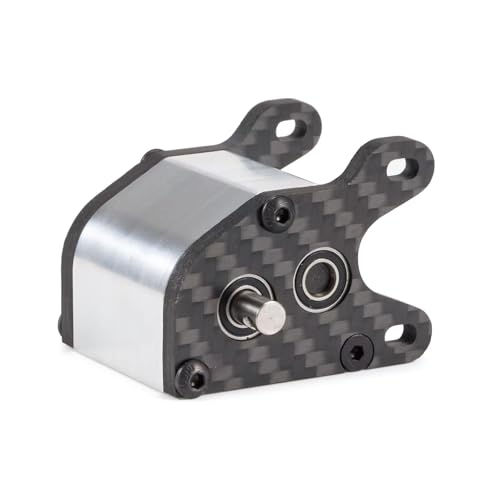 Ultralight Dual Motor Transmission 62g Aluminum LCG Transmission Gearboxes 48P Overdrive Dig Tiny Gearbox for 1/10 RC Crawler LCG Cheater Rig (Silver) - color: Silver