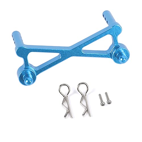 Aluminum Front Body Shell Post Mount for Axial SCX24 C10 1/24 RC Crawler Car Upgrade Accessories (Blue) - color: Blue