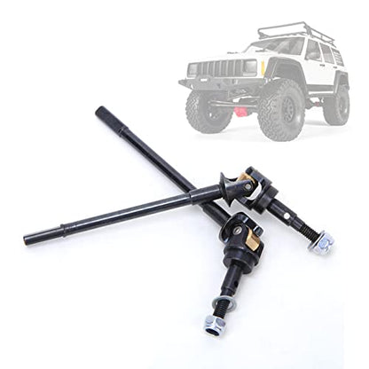 RC Front Steel Drive Shaft, CVD Drive Axles Compatible with SCX10 II 90046 90047 1/10 RC Car Model