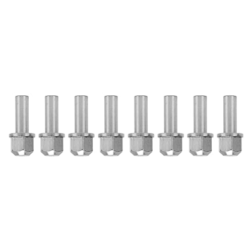 Acouto 8 Pcs Stainless Steel High Strength Hex RC Wheel Hub Extension Nut Adapter for Axial SCX10, D90, Redcat, GEN8 (25mm, M8 x 1.25) - size: 25mm