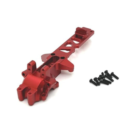 Upgrade Aluminum Alloy Spare Parts Full Set RC Car Accessories Fitting for Hyper Go H16BM H16GT H16DR MJX 1/16 JC16EP Brushless High Speed Trucks (RED,16160 Front Gearbox Cover) - size: 16160 Front Gearbox Cover