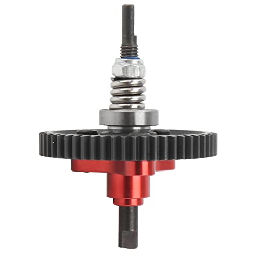 54T HighStrength Differential Slipper Clutch Assembly for Slash 4X4, 4X4, Rustler RC Cars, Aluminum Steel Gear, Easy Install Upgrade Parts (Red) - color: Red