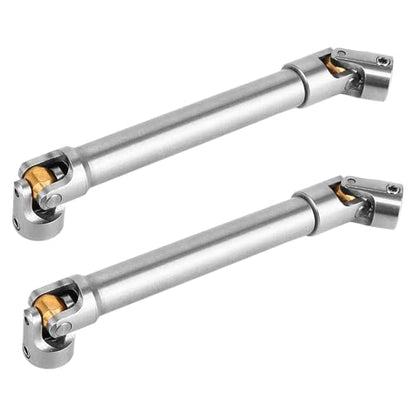 Universal Joint Stainless Steel Drive Shaft for 1/10 RC Crawler TRX4 TRX6 Axial SCX10 II RBX10 RR10 Wraith Capra D90 Redcat GEN8 (M+M)