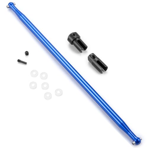 Tra-xxas Aluminum Alloy Slash VXL 4x4 Big Bone Center Driveshaft Outdrives 1/10 RC Upgrades Parts (Blue) - color: Blue