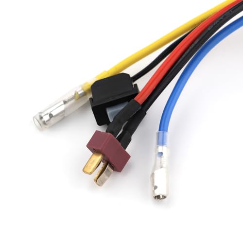 GoolRC Flysky FS-R4D-ESC Receiver, 2 in 1 2.4GHz 4CH Receiver with Speed and LED Control, ANT Protocol PWM Output Compatible with FS-G7P Radio Transmitter for 1/10 RC Crawler On-Road Off-Road Truck