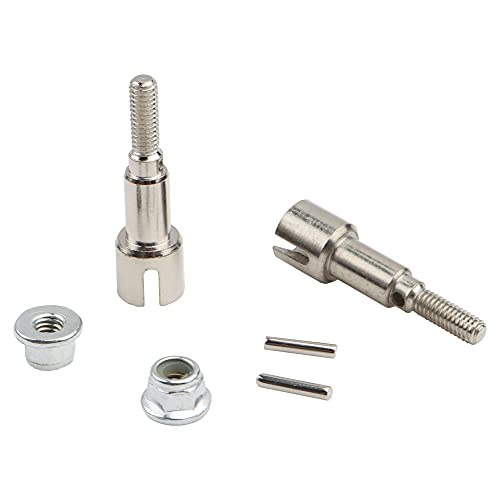M16107 Metal Rear Wheel Shafts & Pins & Lock Nut M4 Accessories Spare Parts for 1：16 Scale 16889 16890 HM161 RC Cars - color: M16107