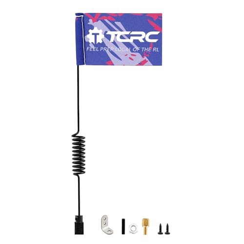 16cm Decoration Antenna with Flag for 1/24 SCX24 AX24 FCX24 1/18 TRX4M Redcat Ascent18 HPI Venture18 FCX18 RC Crawler Car Upgrades