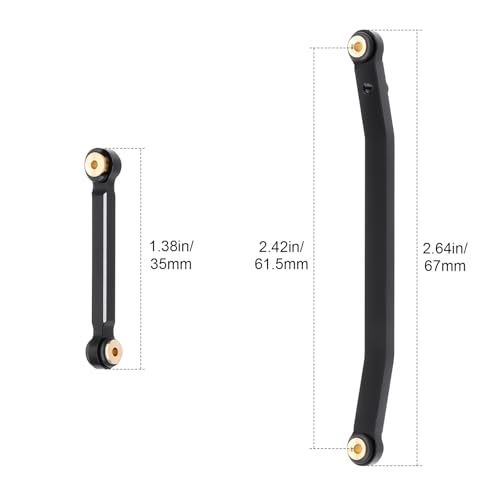 Hobbypark SCX24 Steering Links Aluminum Steering Linkage Set Steering Rod Tie High-Tightening Link for Axial SCX24 Upgrades