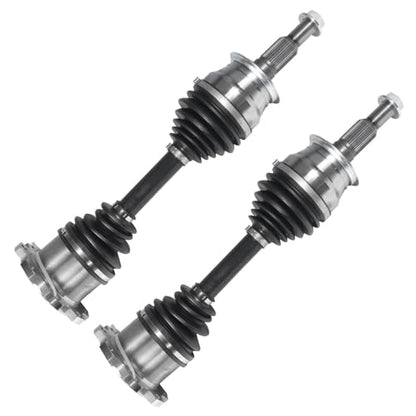 Detroit Axle - Front CV Axles for 2011-2019 Chevrolet Silverado 2500 HD | 3500 HD GMC Sierra 2500HD 3500HD 2011-2018 Silverado 2500, CV Axle Shafts Assembly Replacement - size: 118F_AXx2/Pair