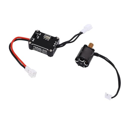 RC Brushless Motor ESC Combo, 25A 1212 3500KV Sensored Motor for 1/24 RC Cars, Powerful 1212 3500KV Motor & ESC Set
