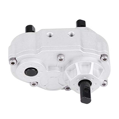 RC Crawler Transfer Case, Metal Construction with Included Screws Metal Upgrade Accessory for 1/10 Scale Off-Road Enthusiasts Hobbyists