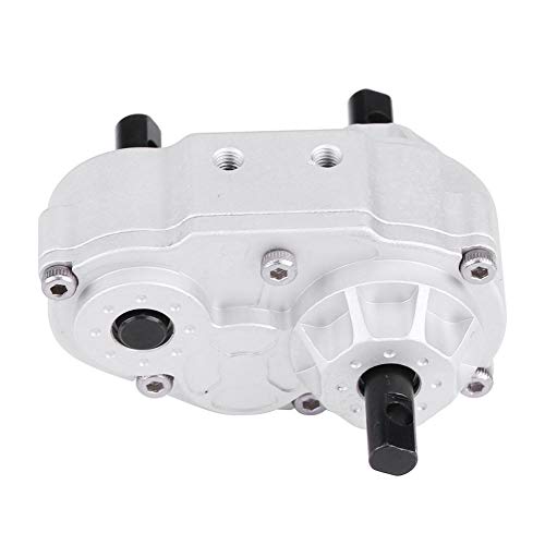 RC Crawler Transfer Case, Metal Construction with Included Screws Metal Upgrade Accessory for 1/10 Scale Off-Road Enthusiasts Hobbyists
