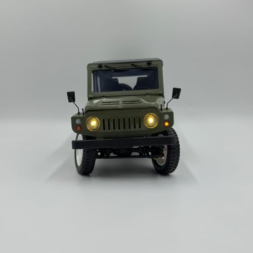 1/10 4WD RC Crawler 2.4GHz Off Road Truck with LED Lights & Two-Speed