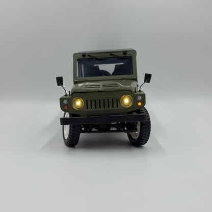 1/10 4WD RC Crawler 2.4GHz Off Road Truck with LED Lights & Two-Speed