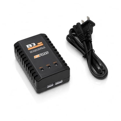 FMS Rc Car Charger B3 10w Compact Charger 7.4-11.1V LiPo Batteries with Adapter Wire 2S-3S RC Balance Charger Available for Charging Battery 1S 3.7V & 2S 7.4V & 3S 11.1V for rc Truck Crawler Airplane