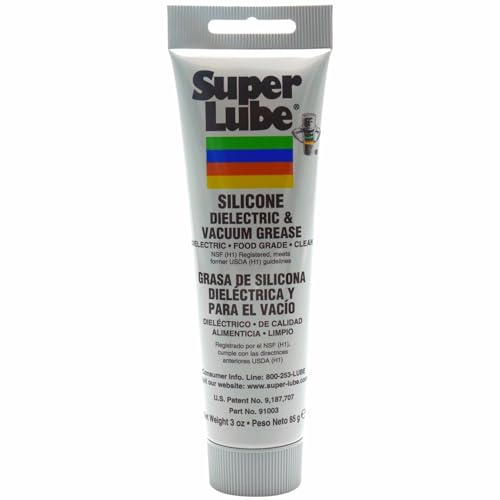 Super Lube 91003 Silicone High-Dielectric and Vacuum Grease, 3 oz. - size: 3 oz Tube