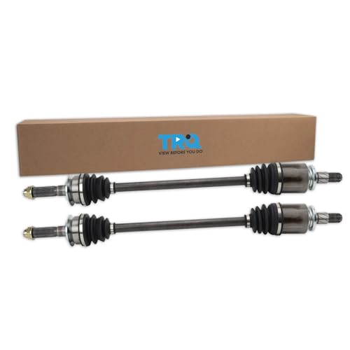 TRQ Rear Driver and Passenger Side CV Axle Assembly Set Manual Transmission Compatible with 2008-2016 Subaru Impreza - style: CSA36024