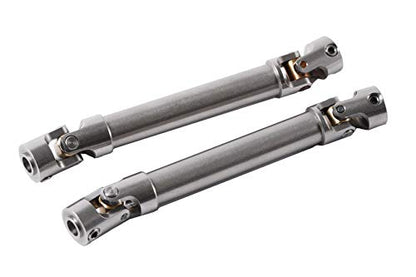 Aluminium Universal Drive Shaft Upgrades Accessories for 1/10 SCX10 RC Car Truck Rock Crawler 110-155 mm(2PC)
